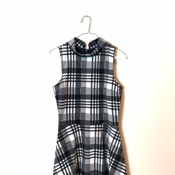 Aqua : black white plaid dress in size med - Picture 3 of 6